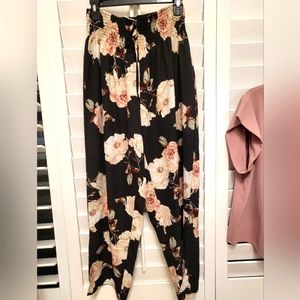 Shein flowy floral pants XL